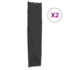 Garden Umbrella Covers 2 pcs 420D Oxford Fabric 240 x 57/57 cm
