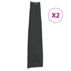 Garden Umbrella Covers 2 pcs 420D Oxford Fabric 190 x 50/30 cm