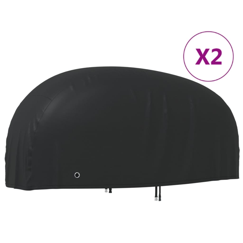 Motorcycle Covers 2 pcs 210D Oxford Fabric 230 cm 125 cm 95 cm