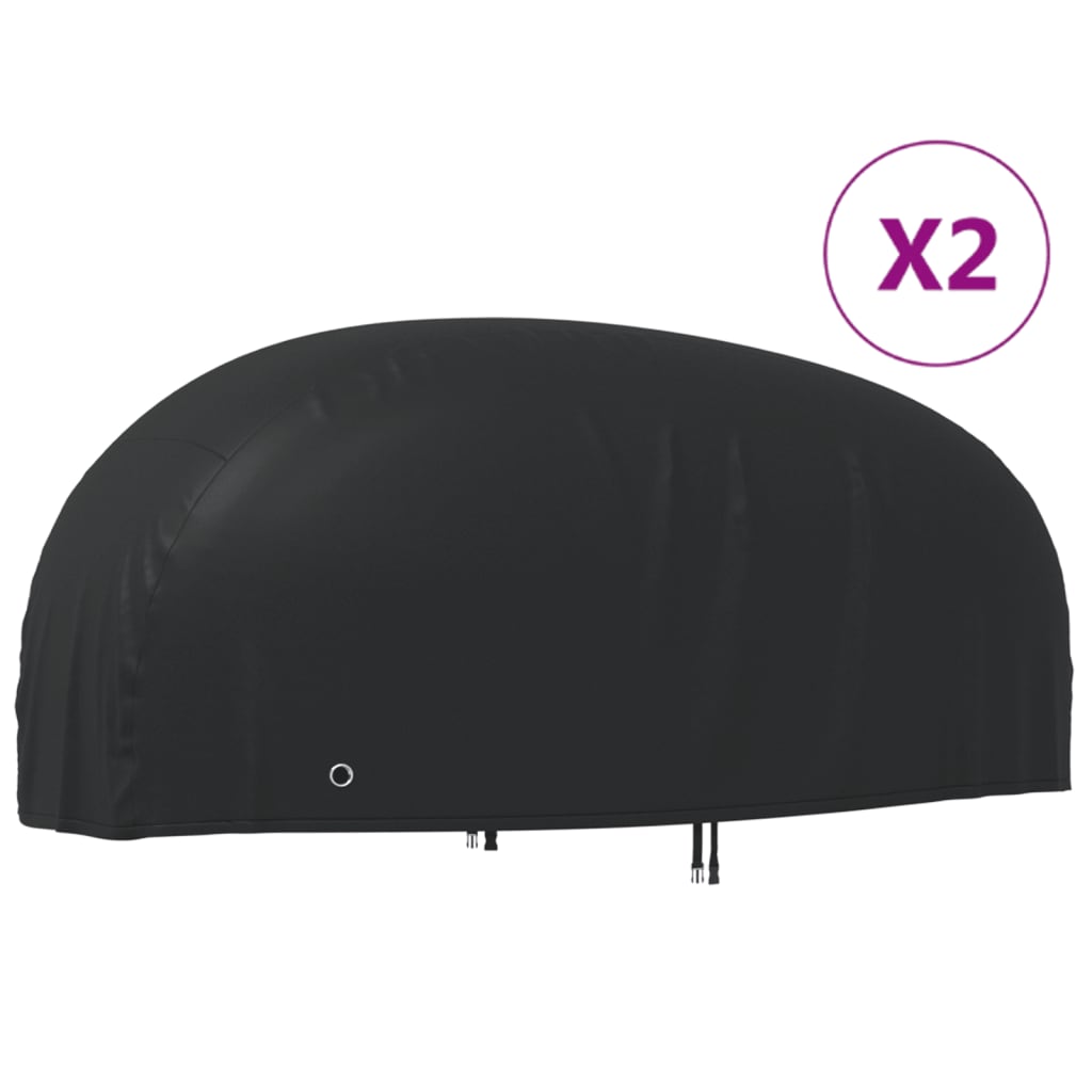 Motorcycle Covers 2 pcs 210D Oxford Fabric 265 cm 125 cm 105 cm