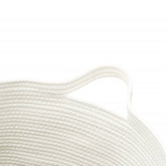 vidaXL Storage Basket Grey and White Ø49x65 cm Cotton 6