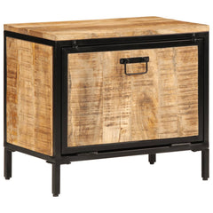 vidaXL Shoe Cabinet 60x35x53 cm Solid Rough Wood Mango 1