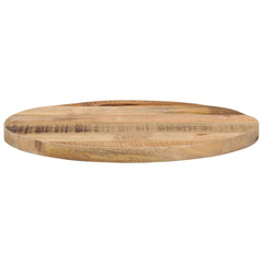 vidaXL Table Top Ø 50x3.8 cm Round Solid Wood Rough Mango 3