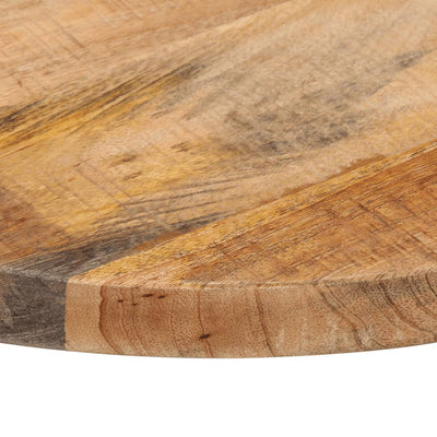 Table Top Ø 60x1.5 cm Round Solid Wood Rough Mango