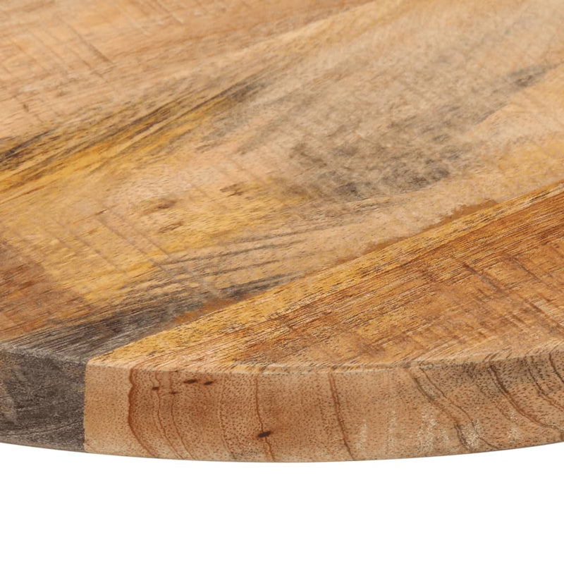 Table Top Ø 60x1.5 cm Round Solid Wood Rough Mango