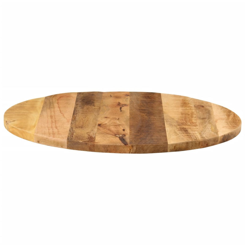 Table Top Ø 80x1.5 cm Round Solid Wood Rough Mango