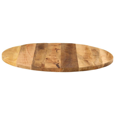 Table Top Ø 80x2.5 cm Round Solid Wood Rough Mango