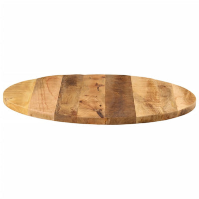 Table Top Ø 90x2.5 cm Round Solid Wood Rough Mango