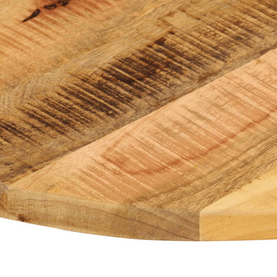 Table Top Ø 90x3.8 cm Round Solid Wood Rough Mango