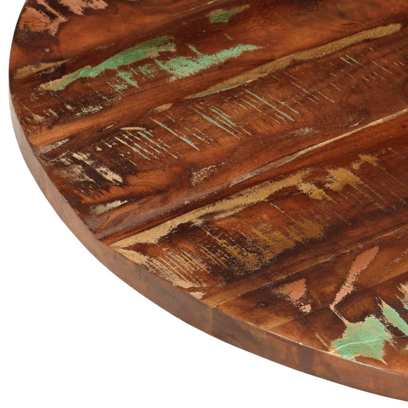 Table Top Ø 70x1.5 cm Round Solid Wood Reclaimed