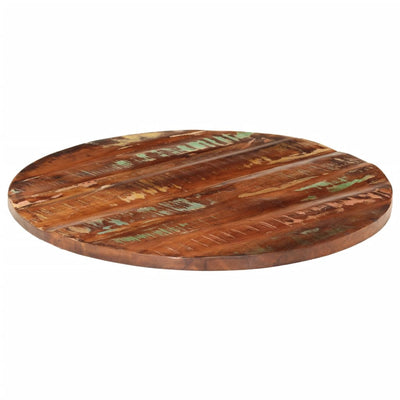 Table Top Ø 80x1.5 cm Round Solid Wood Reclaimed