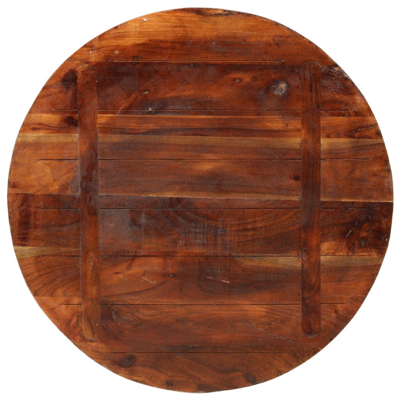 Table Top Ø 80x1.5 cm Round Solid Wood Reclaimed