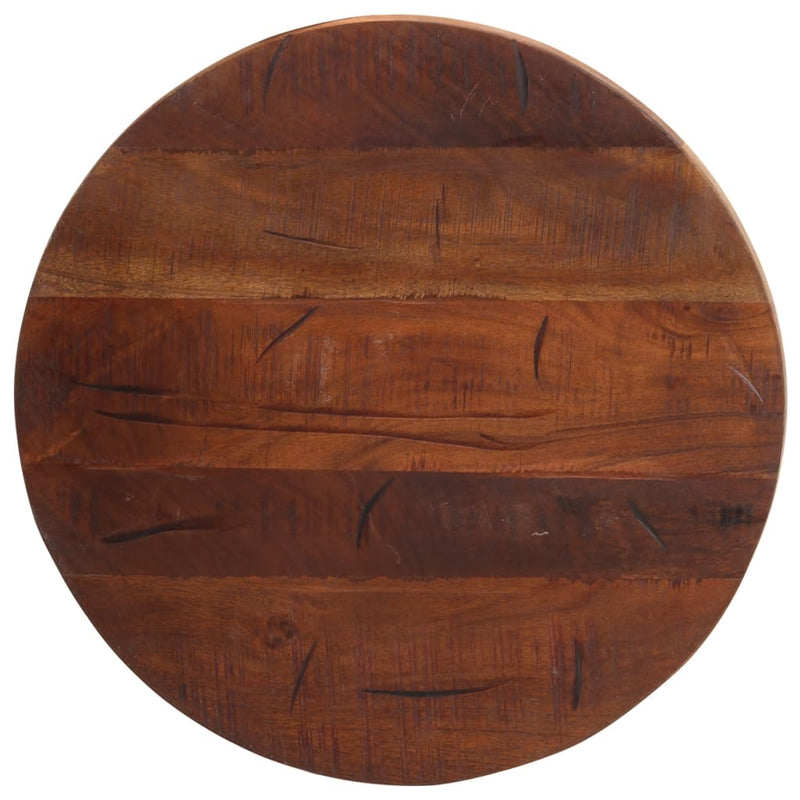 Table Top Ø 50x2.5 cm Round Solid Wood Reclaimed