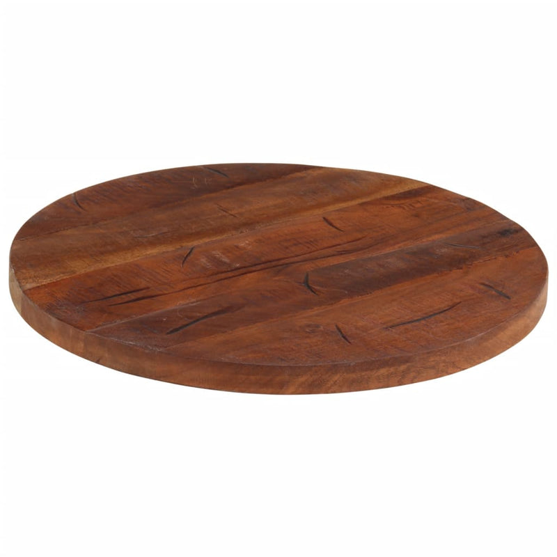 Table Top Ø 50x2.5 cm Round Solid Wood Reclaimed