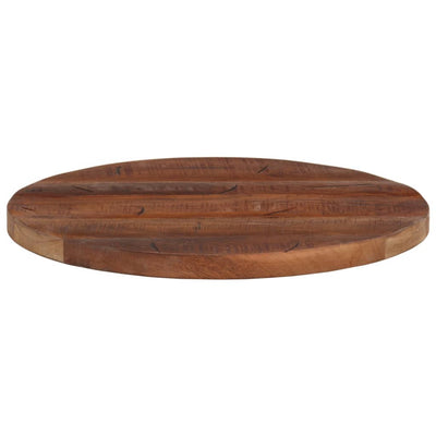 Table Top Ø 50x2.5 cm Round Solid Wood Reclaimed