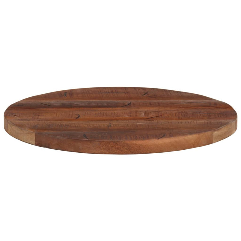 Table Top Ø 50x2.5 cm Round Solid Wood Reclaimed