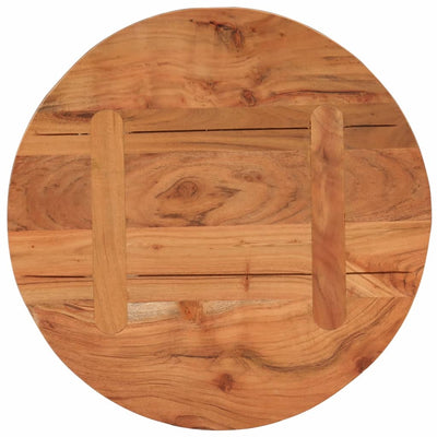 Table Top Ø40x3.8 cm Round Solid Wood Acacia