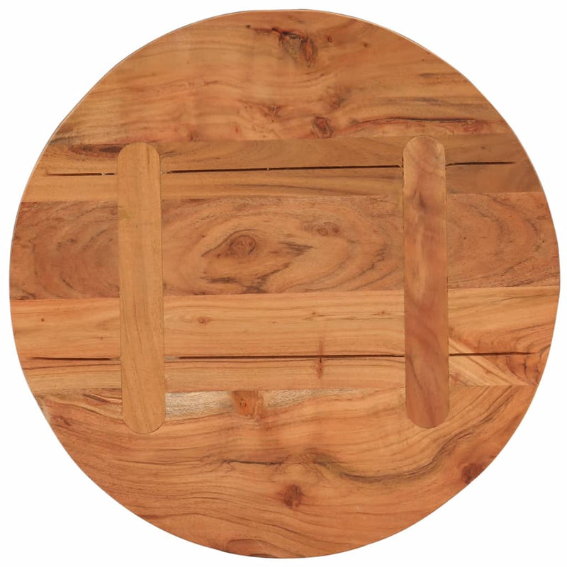 Table Top Ø40x3.8 cm Round Solid Wood Acacia