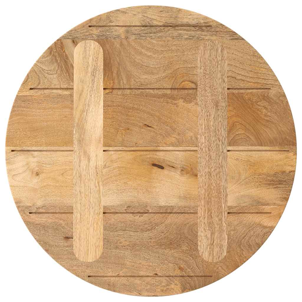 vidaXL Table Top Ø 40x2.5 cm Round Solid Wood Mango 5