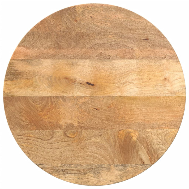 Table Top Ø 50x2.5 cm Round Solid Wood Mango