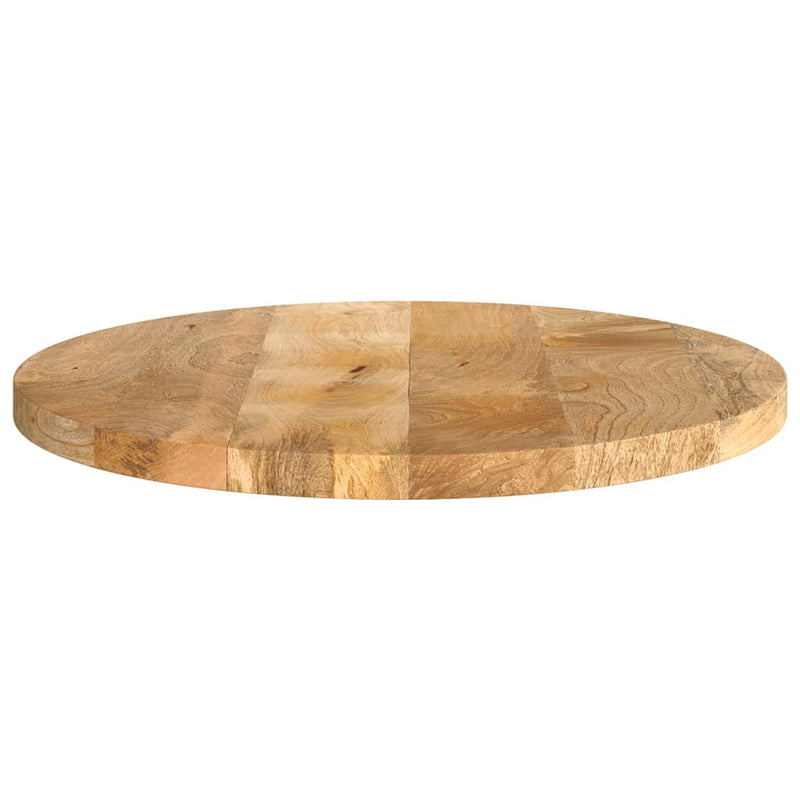 Table Top Ø 50x2.5 cm Round Solid Wood Mango