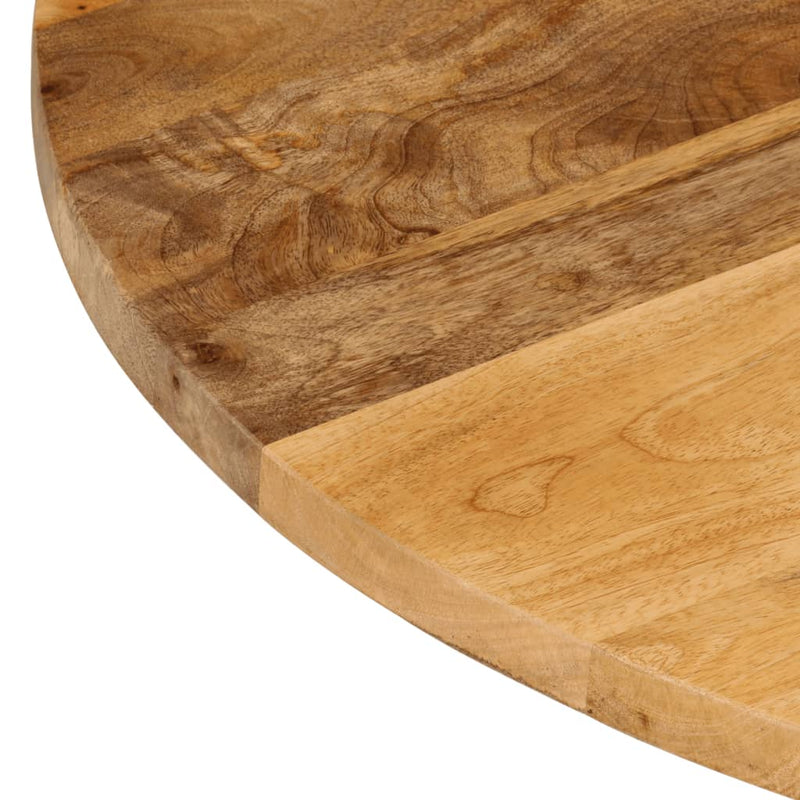 Table Top Ø 50x2.5 cm Round Solid Wood Mango