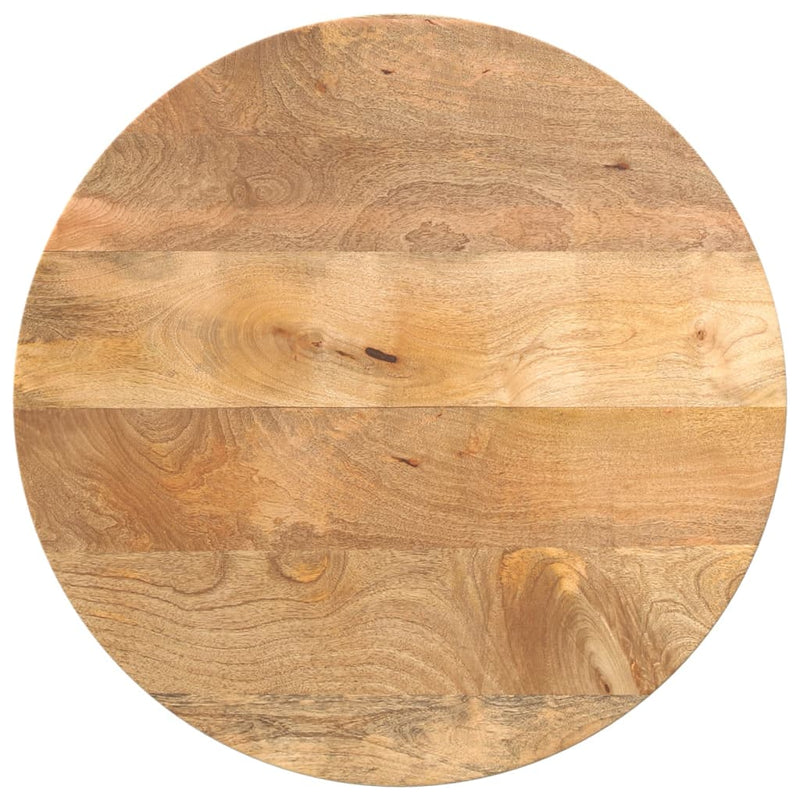 Table Top Ø 60x2.5 cm Round Solid Wood Mango