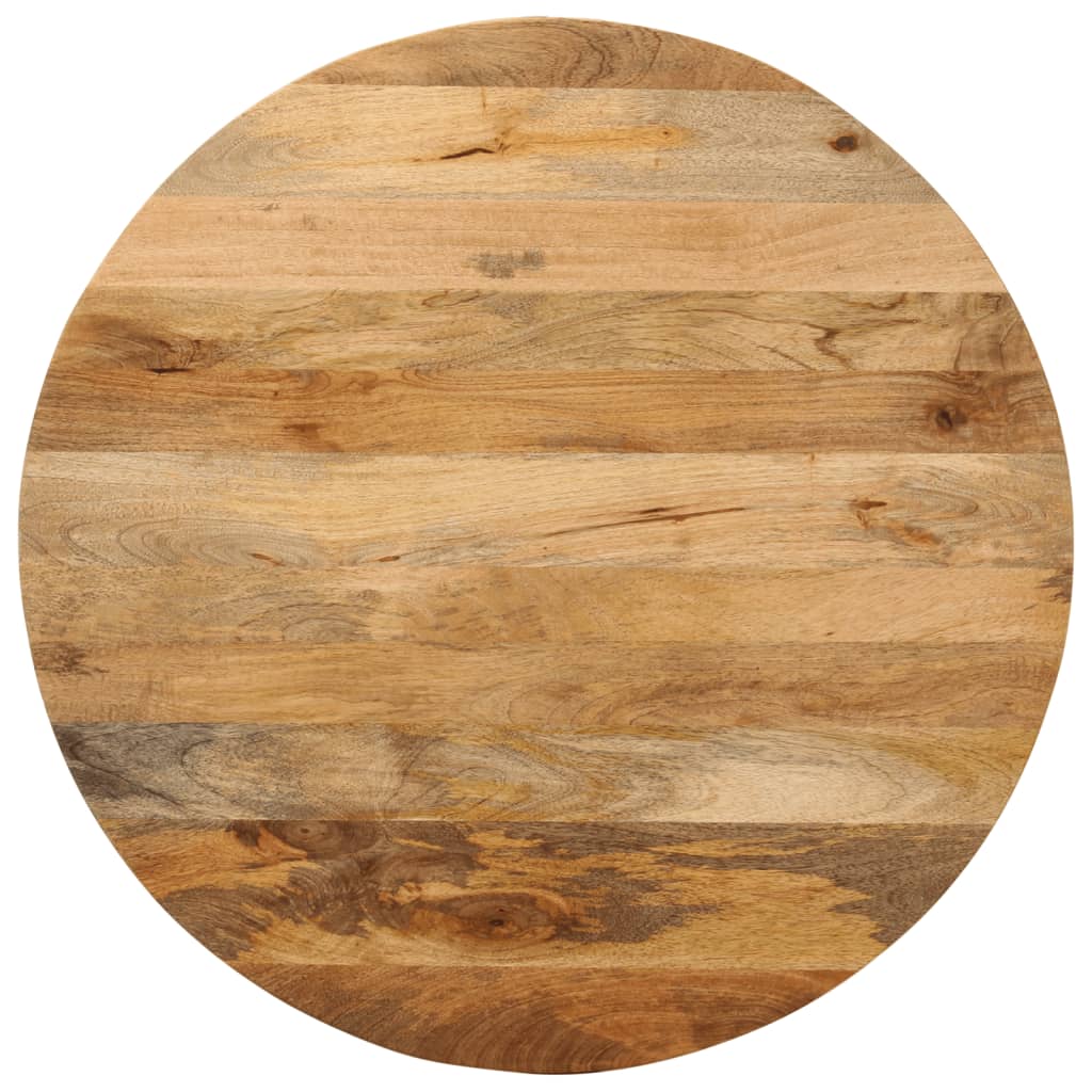 Table Top Ø 70x3.8 cm Round Solid Wood Mango Thickness 38 mm 70 cm Mango wood(natural)