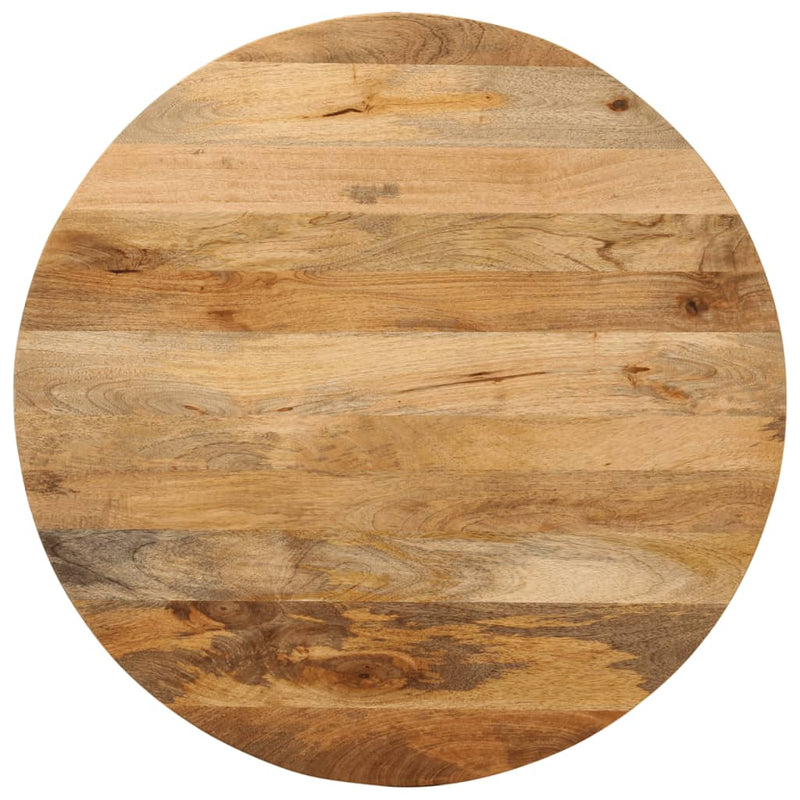 Table Top Ø 80x3.8 cm Round Solid Wood Mango