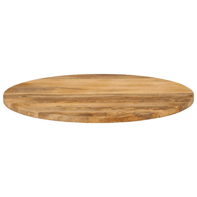 Table Top Ø 80x3.8 cm Round Solid Wood Mango