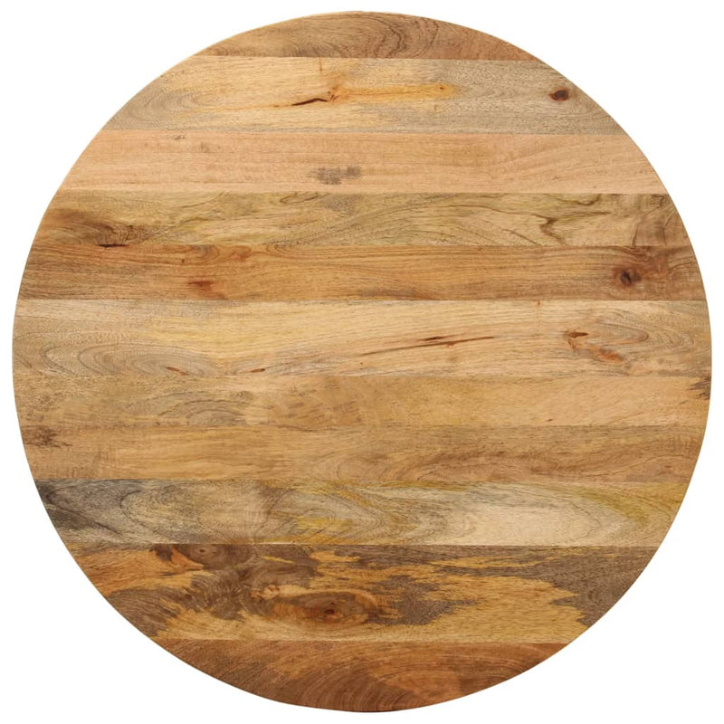 Table Top Ø 90x2.5 cm Round Solid Wood Mango