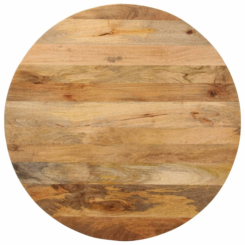 Table Top Ø 90x3.8 cm Round Solid Wood Mango