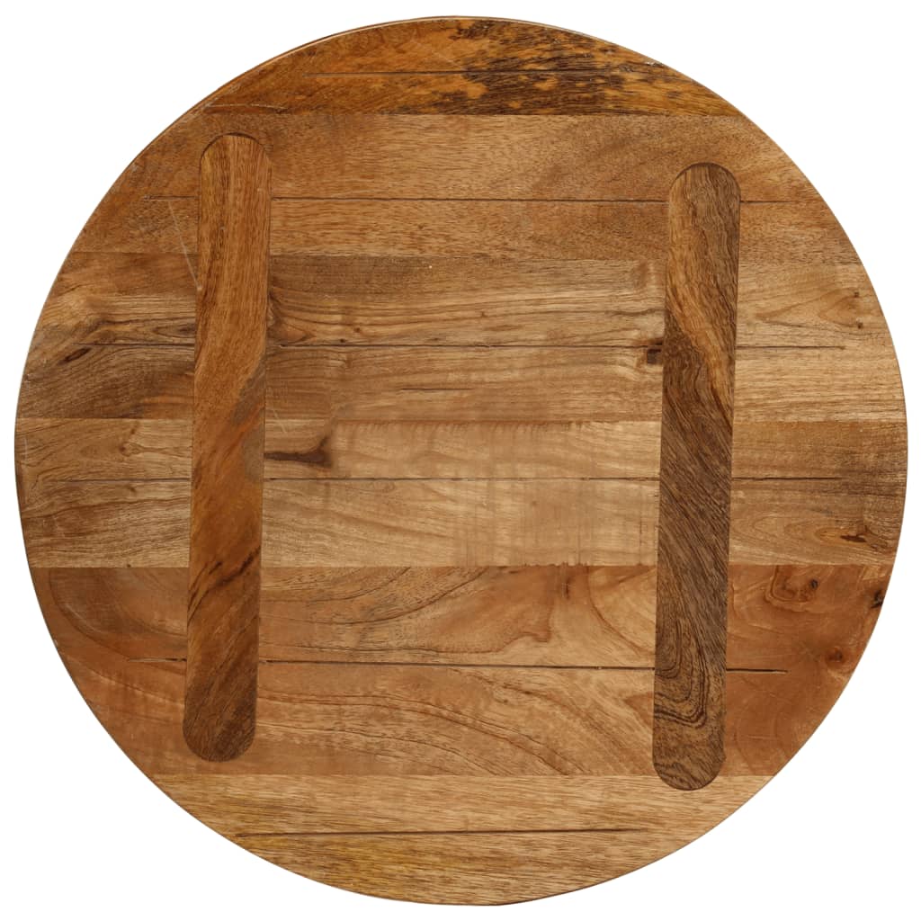 vidaXL Table Top Ø 40x3.8 cm Round Solid Wood Mango 5