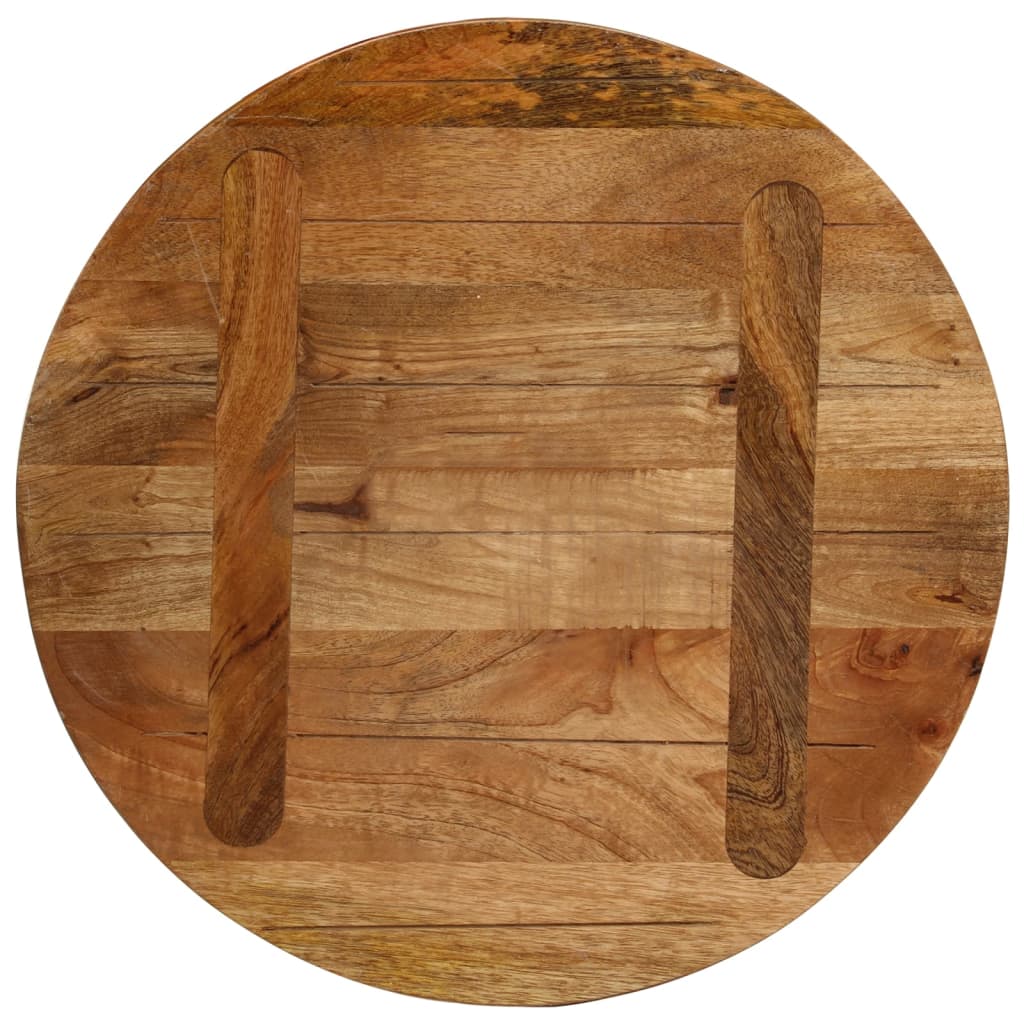 vidaXL Table Top Ø 50x2.5 cm Round Solid Wood Mango 5