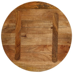 vidaXL Table Top Ø 50x2.5 cm Round Solid Wood Mango 5