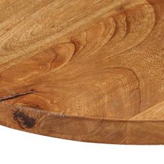 vidaXL Table Top Ø 50x2.5 cm Round Solid Wood Mango 6