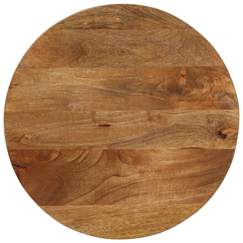 Table Top Ø 60x3.8 cm Round Solid Wood Mango