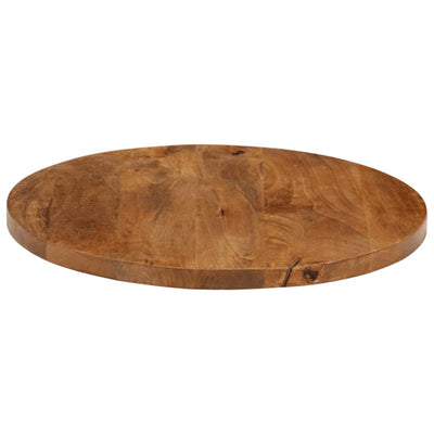 Table Top Ø 60x3.8 cm Round Solid Wood Mango