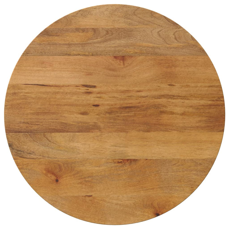 Table Top Ø 70x2.5 cm Round Solid Wood Mango