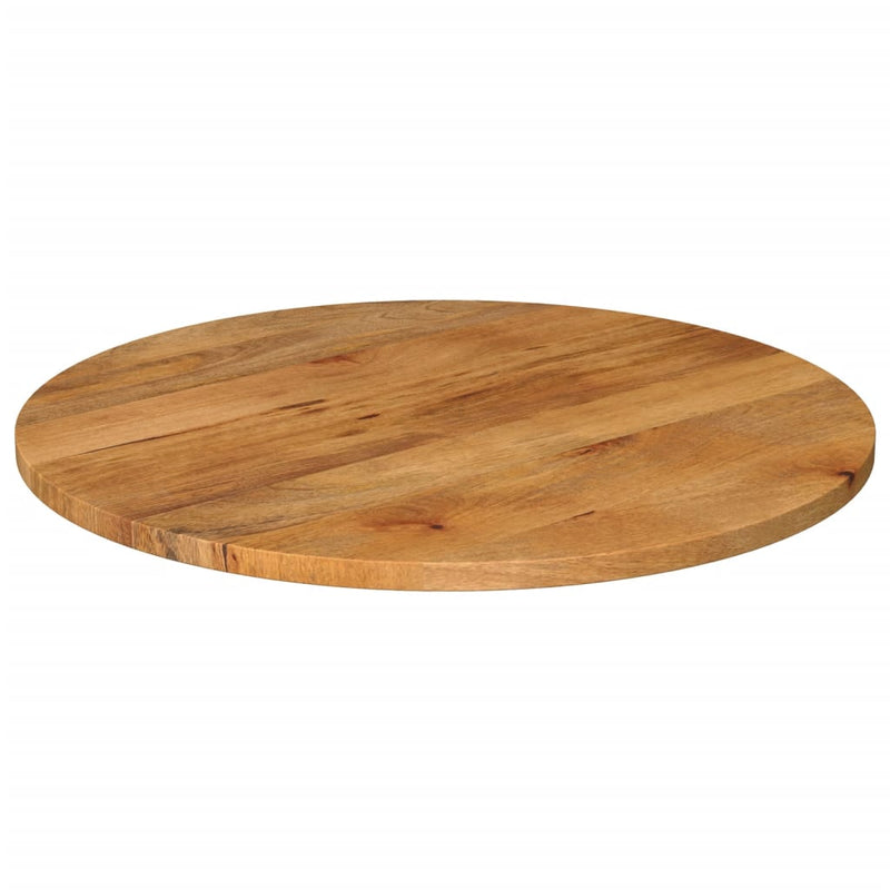 Table Top Ø 70x2.5 cm Round Solid Wood Mango