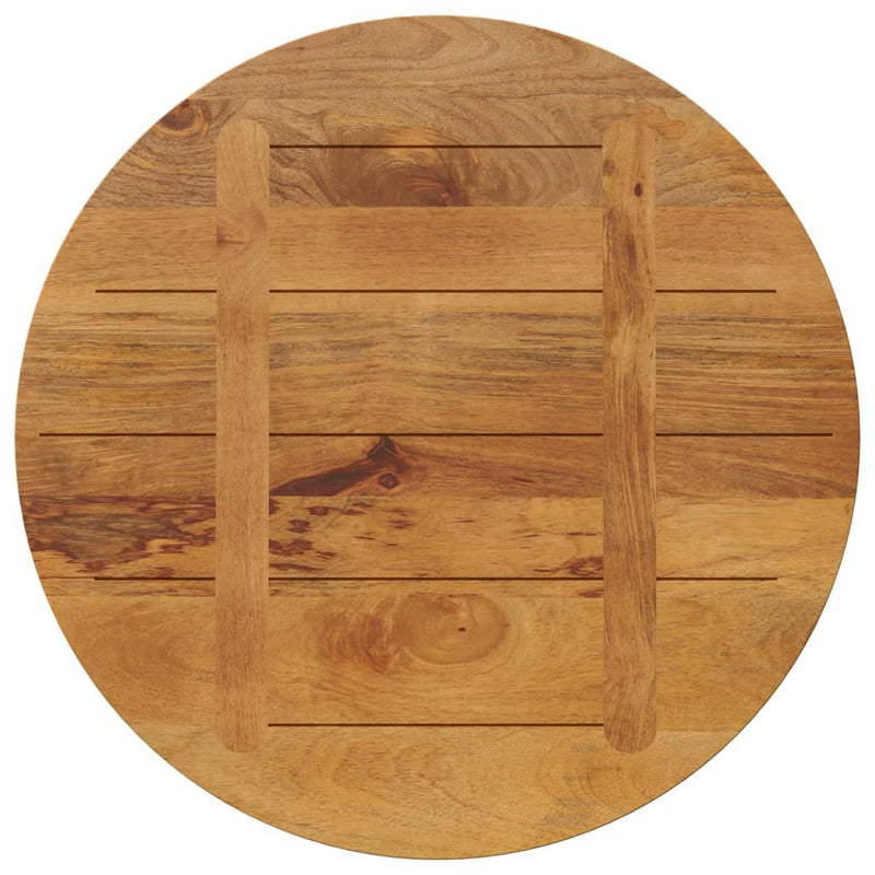 Table Top Ø 70x2.5 cm Round Solid Wood Mango