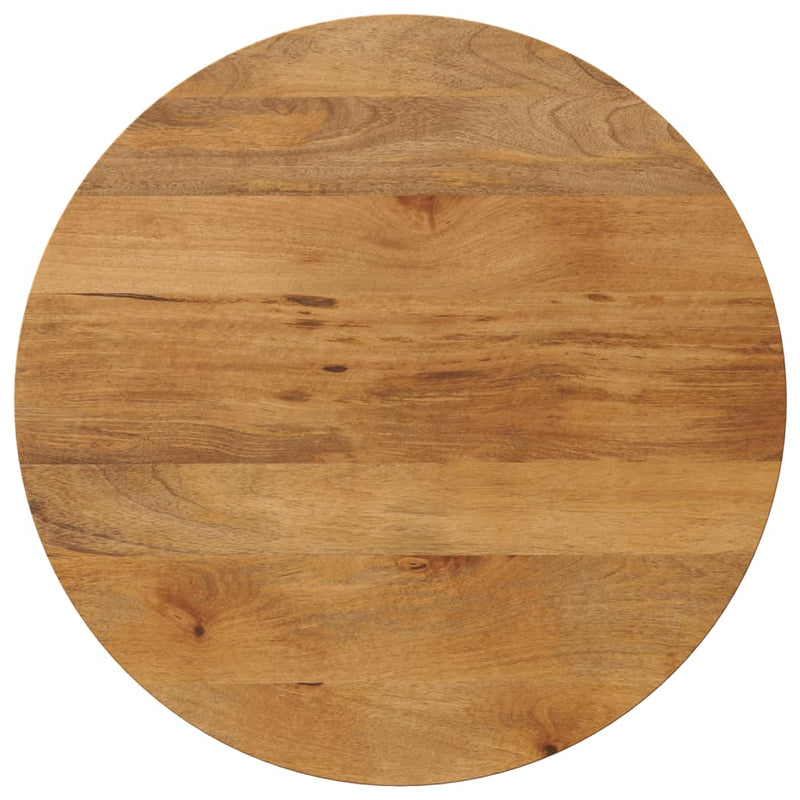 Table Top Ø 80x3.8 cm Round Solid Wood Mango