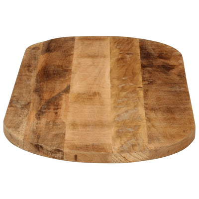 Table Top 140x50x2.5 cm Oval Solid Wood Rough Mango