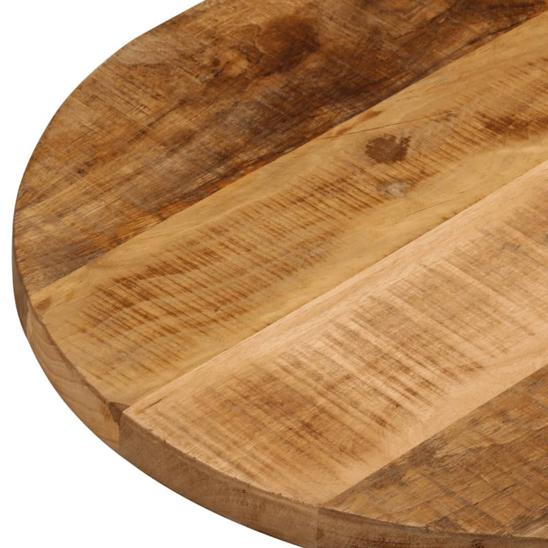 Table Top 140x50x2.5 cm Oval Solid Wood Rough Mango