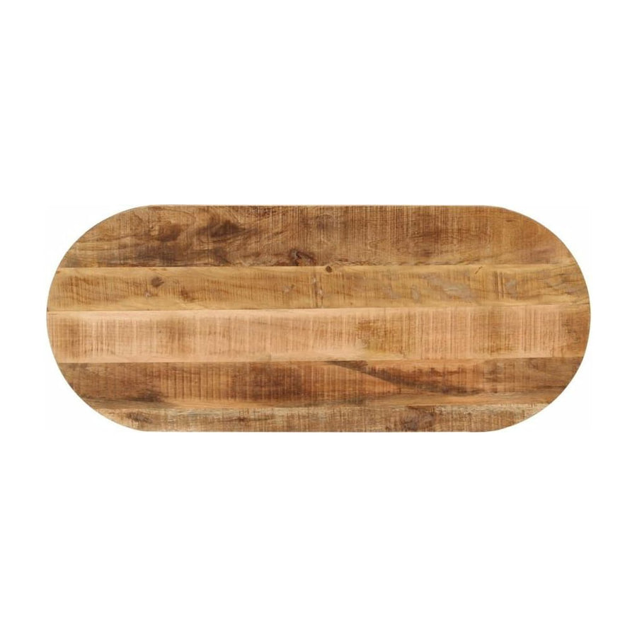 Table Top Oval Solid Wood Rough Mango