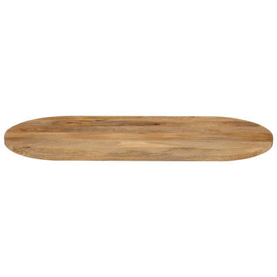 Table Top 80x40x3.8 cm Oval Solid Wood Mango