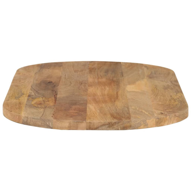 Table Top 80x40x3.8 cm Oval Solid Wood Mango