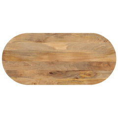 vidaXL Table Top 90x40x3.8 cm Oval Solid Wood Mango 1