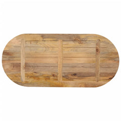 vidaXL Table Top 90x40x3.8 cm Oval Solid Wood Mango 5