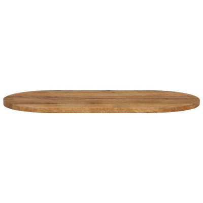 Table Top 100x40x2.5 cm Oval Solid Wood Mango